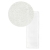 Mop płaski 40cm MICROFIBRA STANDARD, biały, InterTom / 3 oczka PCV